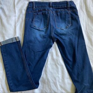 High waisted jeans